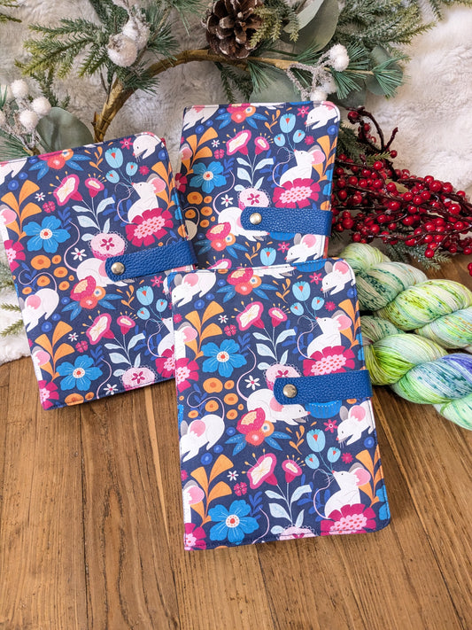 Classeur à aiguilles "Souris fleuries", imprimé Lixy Illustration