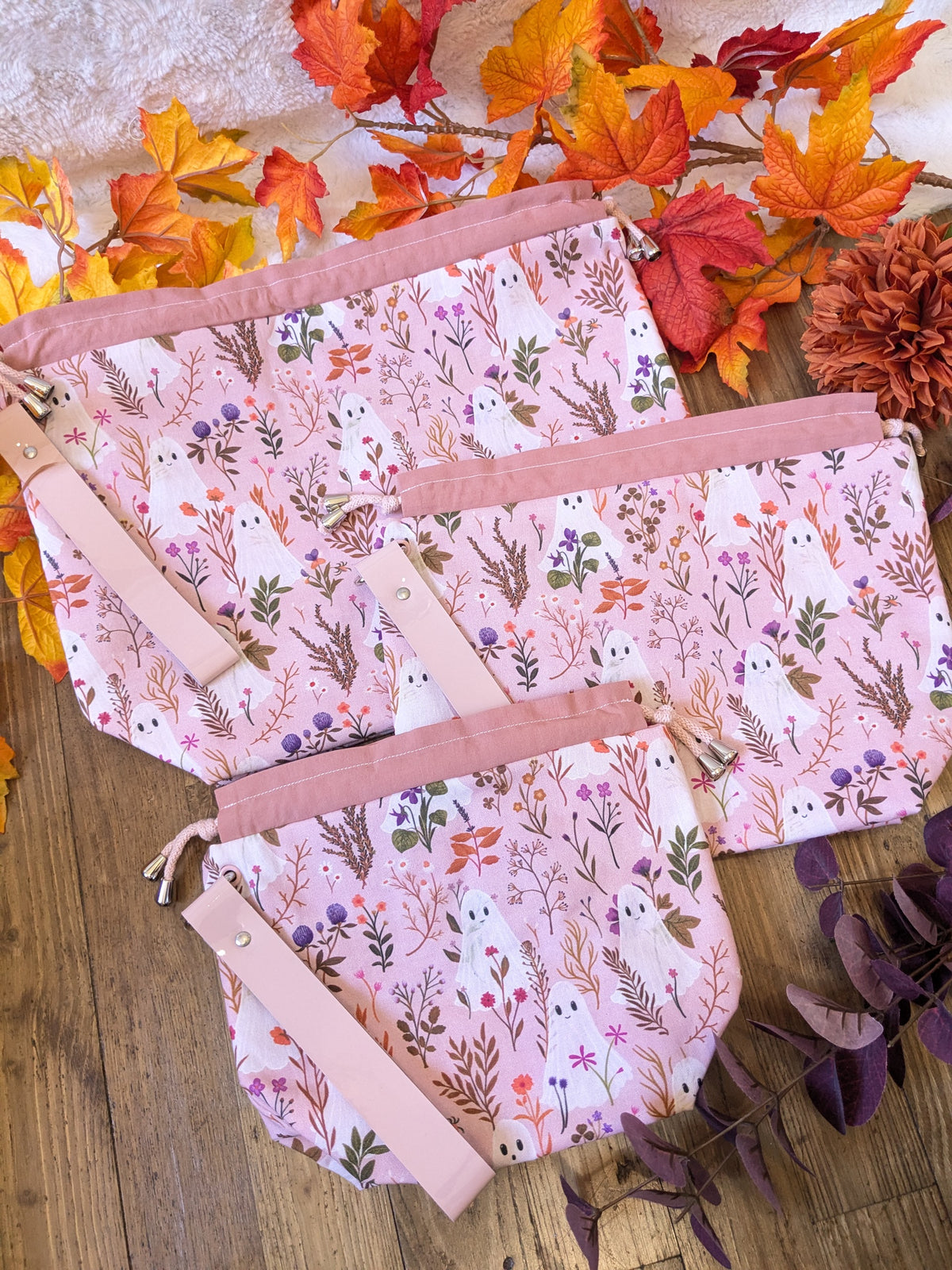 Sac à projet "Ghosts and flowers"