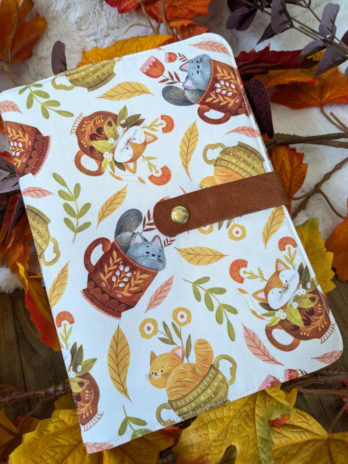 Classeur à aiguilles "Tasses de chats" (imprimé Lixy illustration)