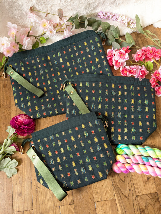 Sac à projet "Scarabées"