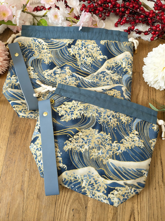 Sac à projet "Vague de Hokusai"
