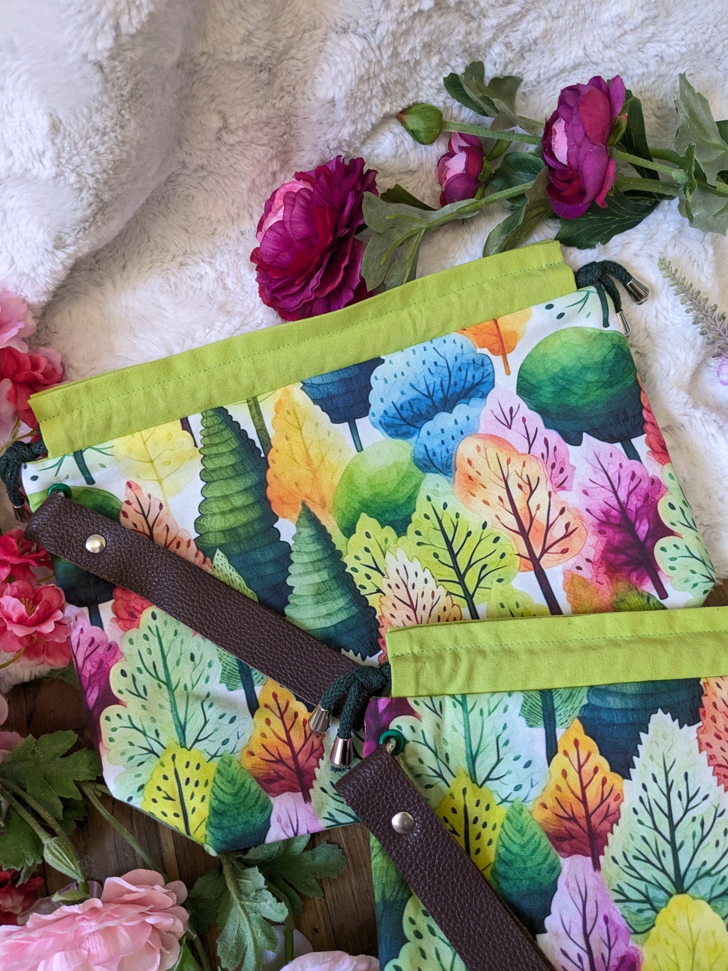 Sac à projet "Forêt au printemps"
