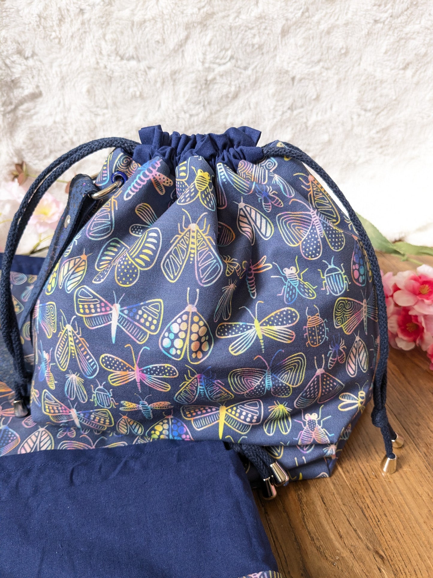 Sac à projet "Shining bugs"