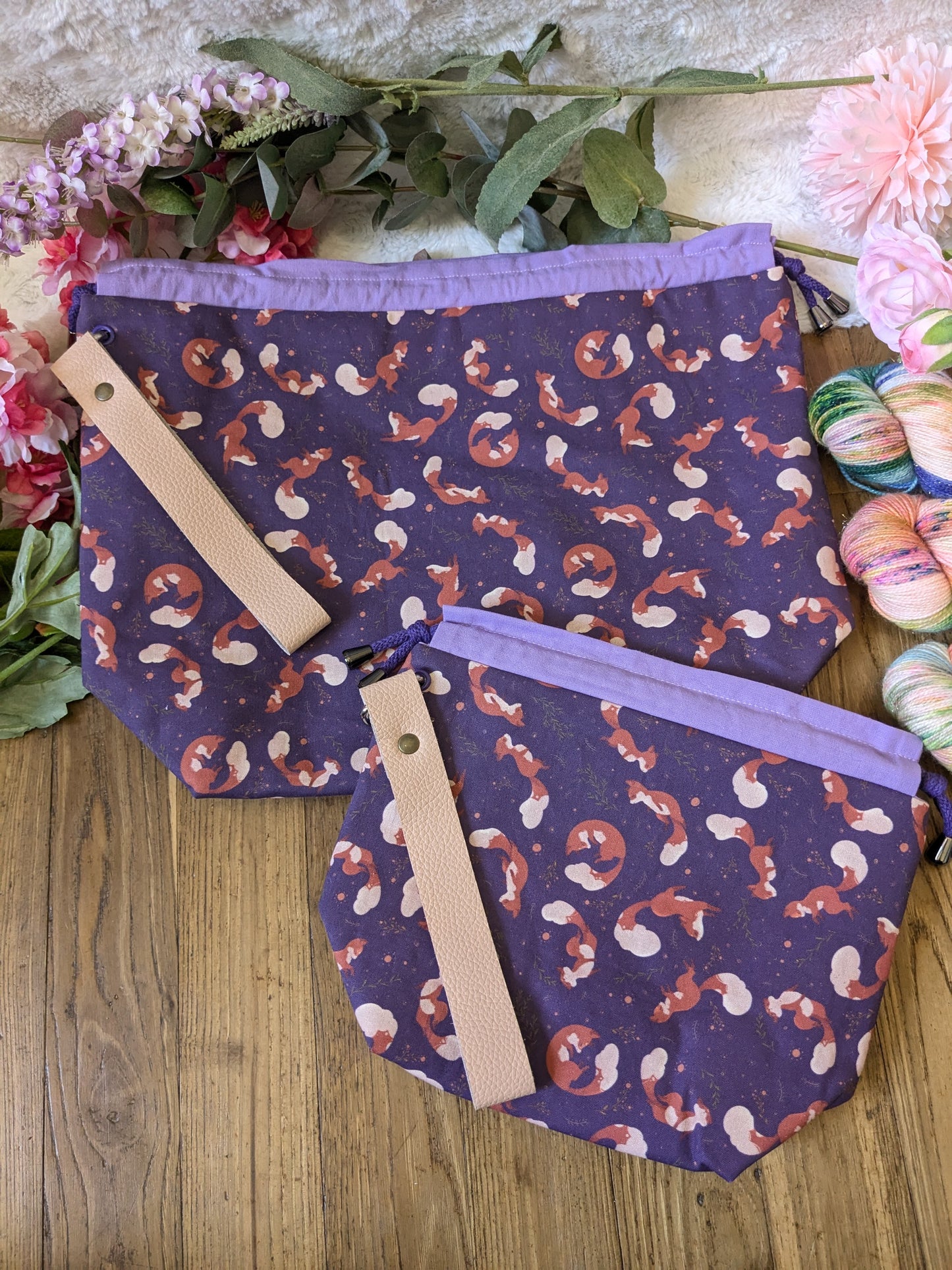 Sac à projet "Renards joueurs"