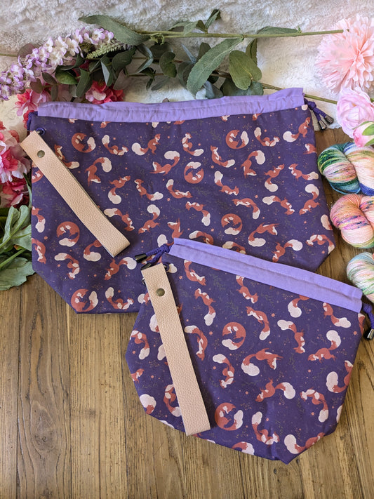 Sac à projet "Renards joueurs"