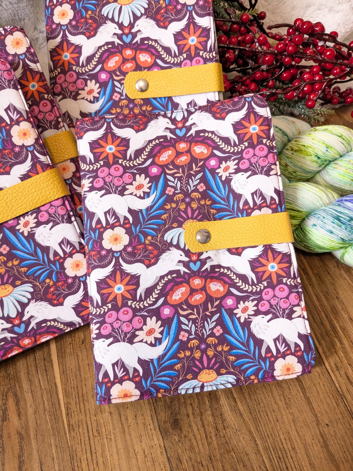 Classeur à aiguilles "Loups blancs", imprimé Lixy Illustration