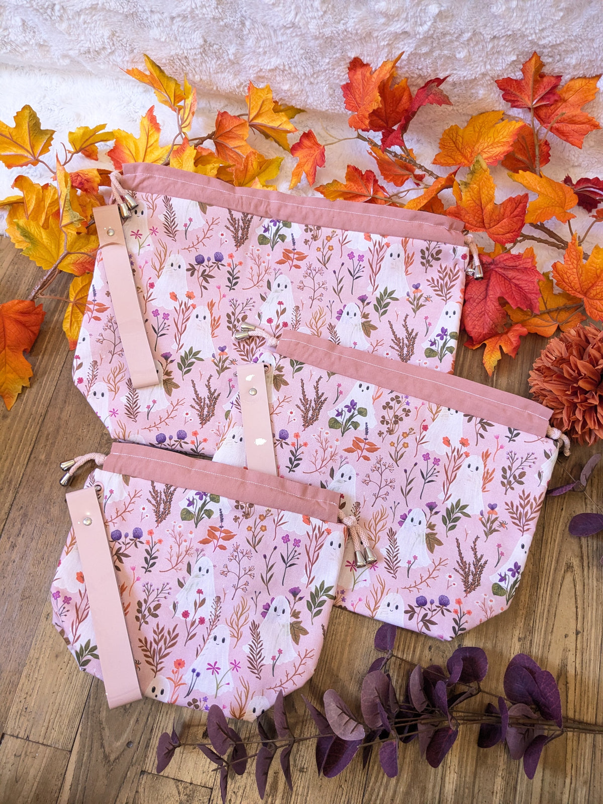 Sac à projet "Ghosts and flowers"