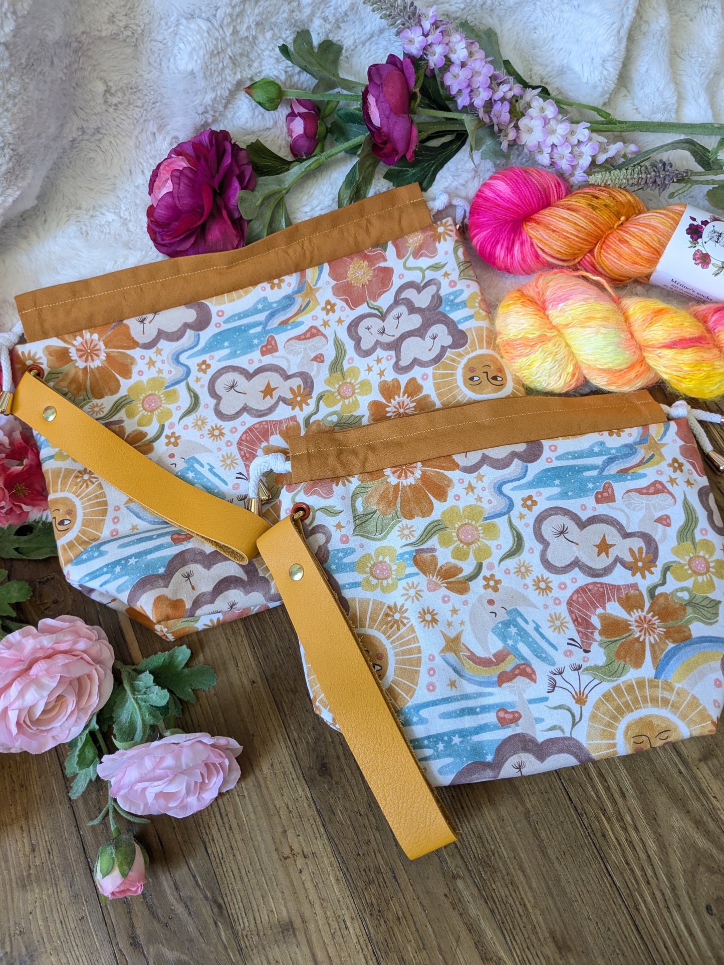 Sac à projet "Seventies Sun"