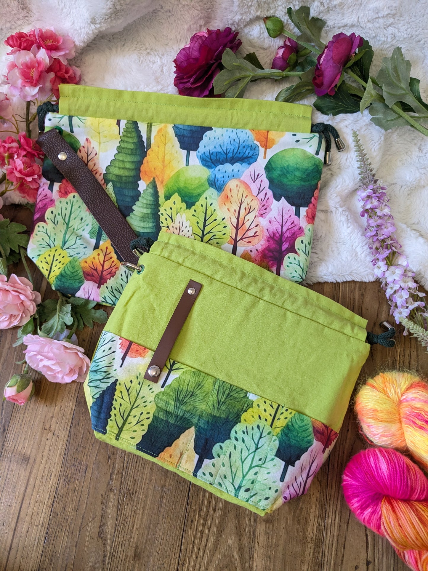 Sac à projet "Forêt au printemps"