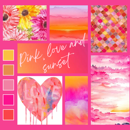 Box Pink, Love and Sunset