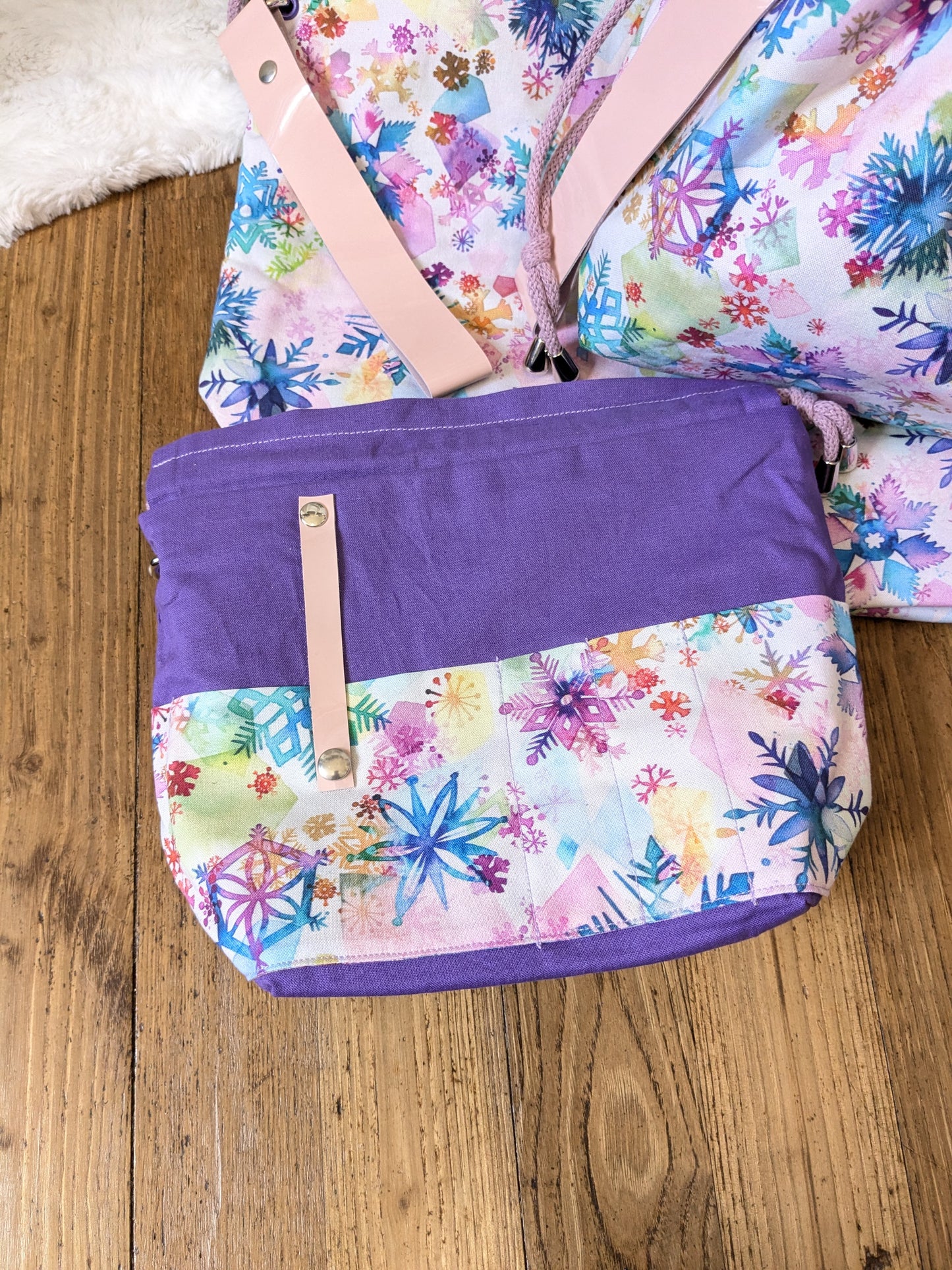 Sac à projet "Flocons merveilleux"