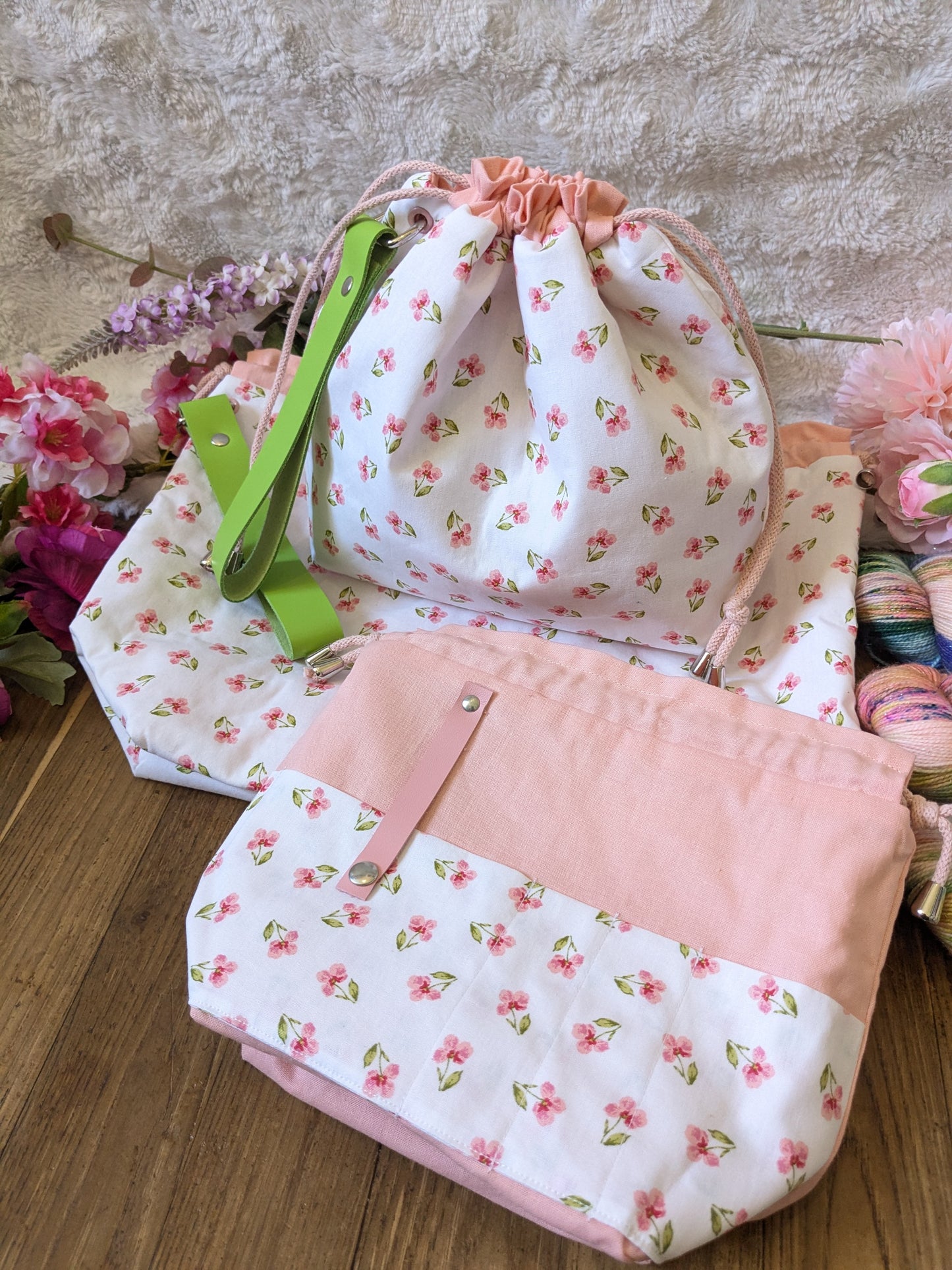 Sac à projet "Little flowers"