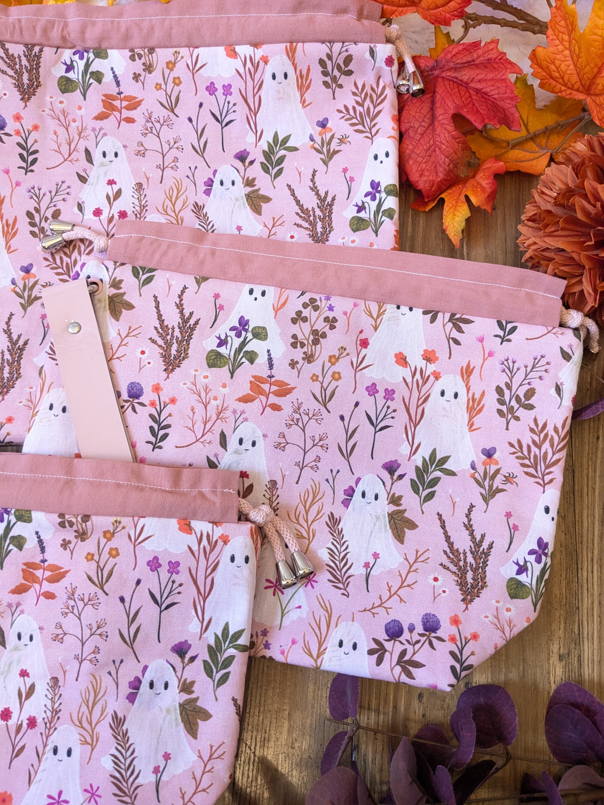 Sac à projet "Ghosts and flowers"