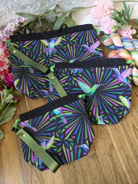 Sac à projet "Funky colibri"