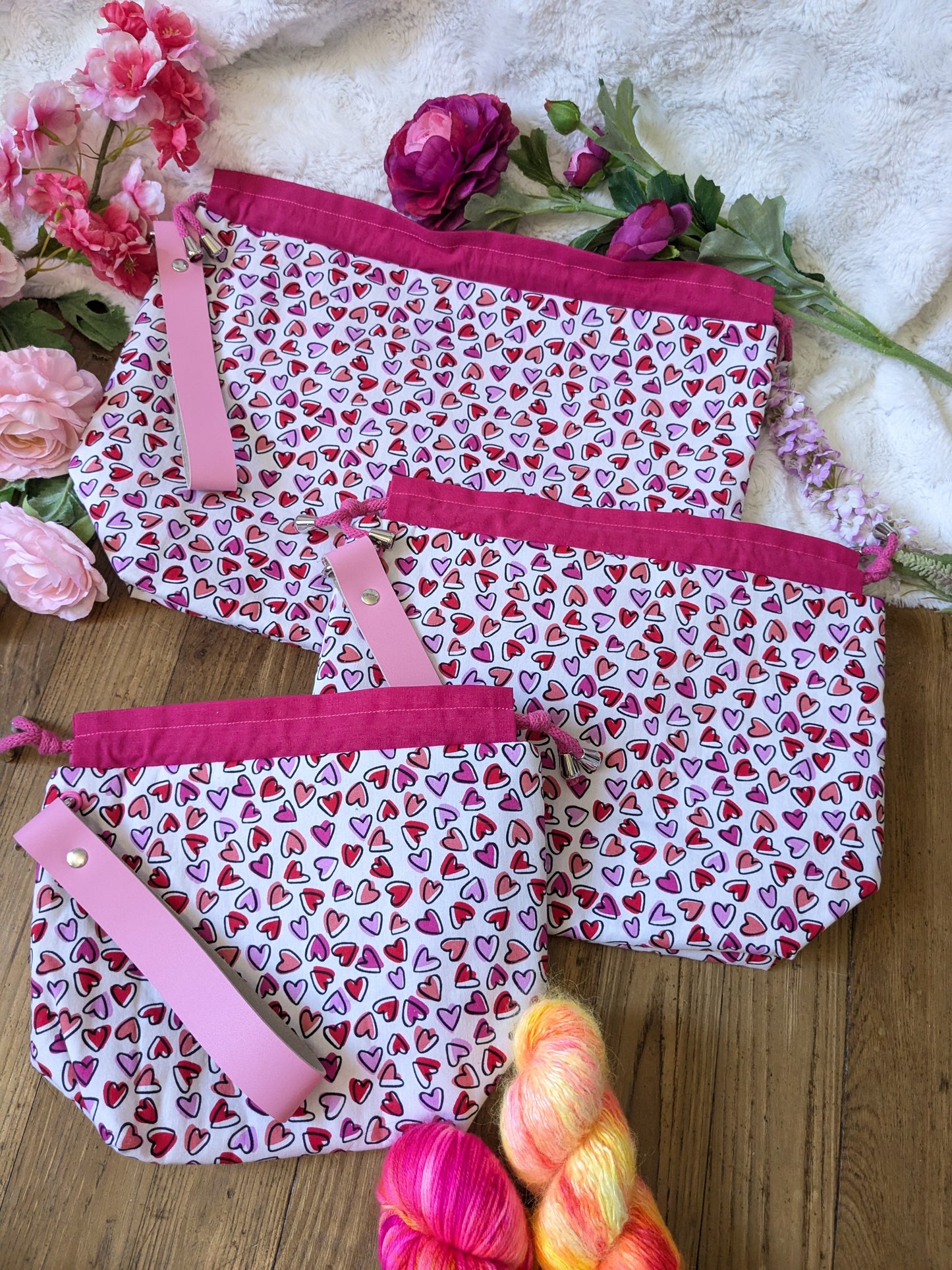 Sac à projet "P'tits cœurs"