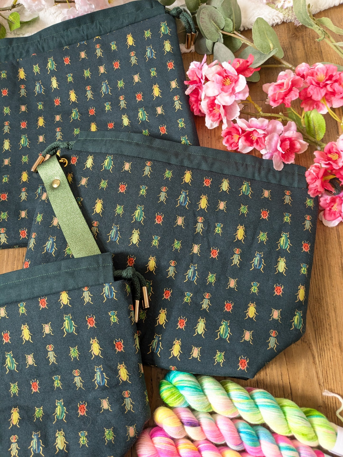 Sac à projet "Scarabées"