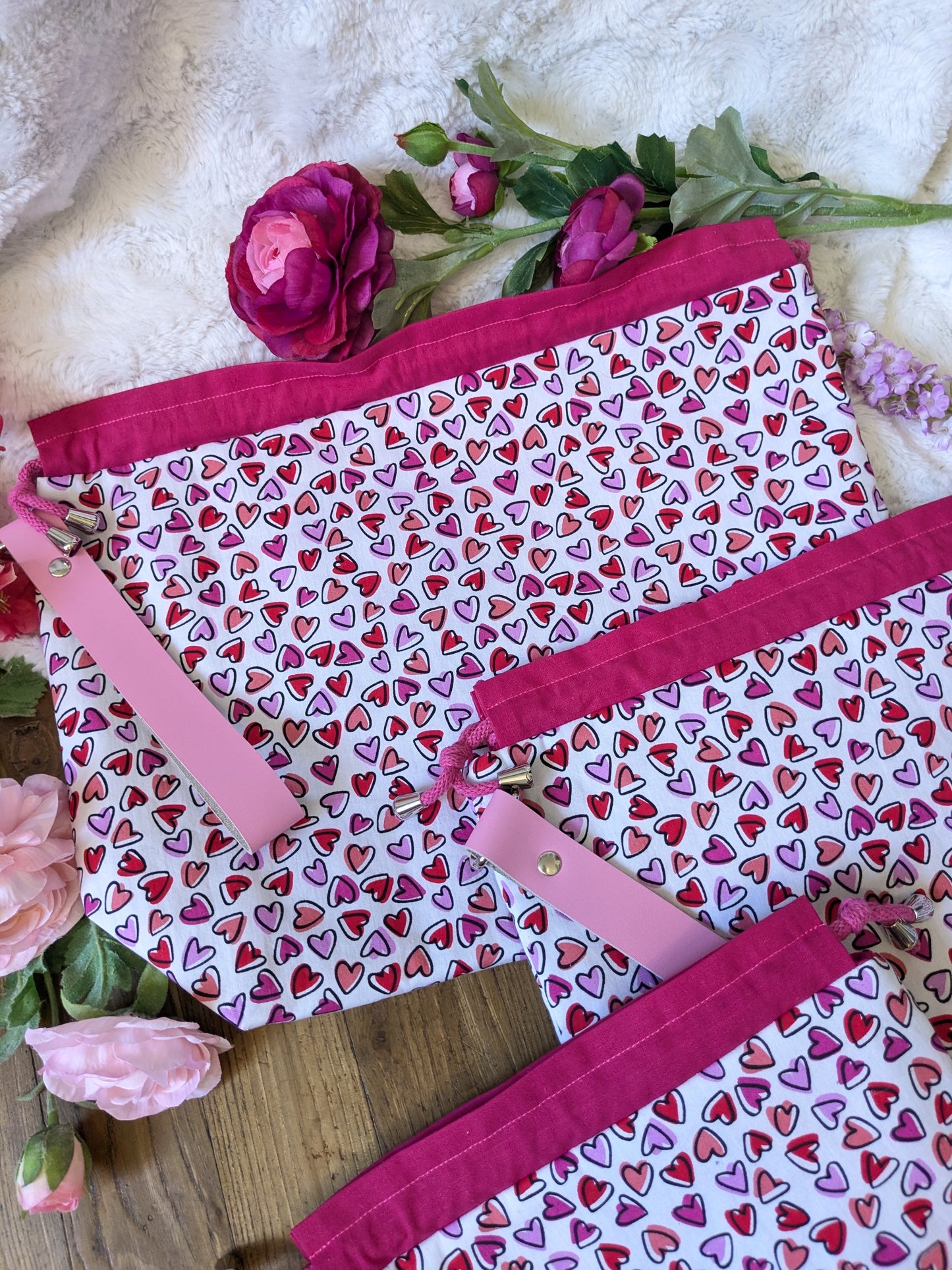 Sac à projet "P'tits cœurs"