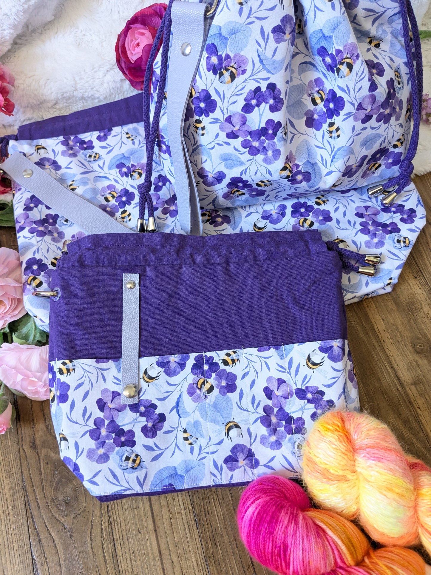 Sac à projet "Bourdons au pays des violettes"