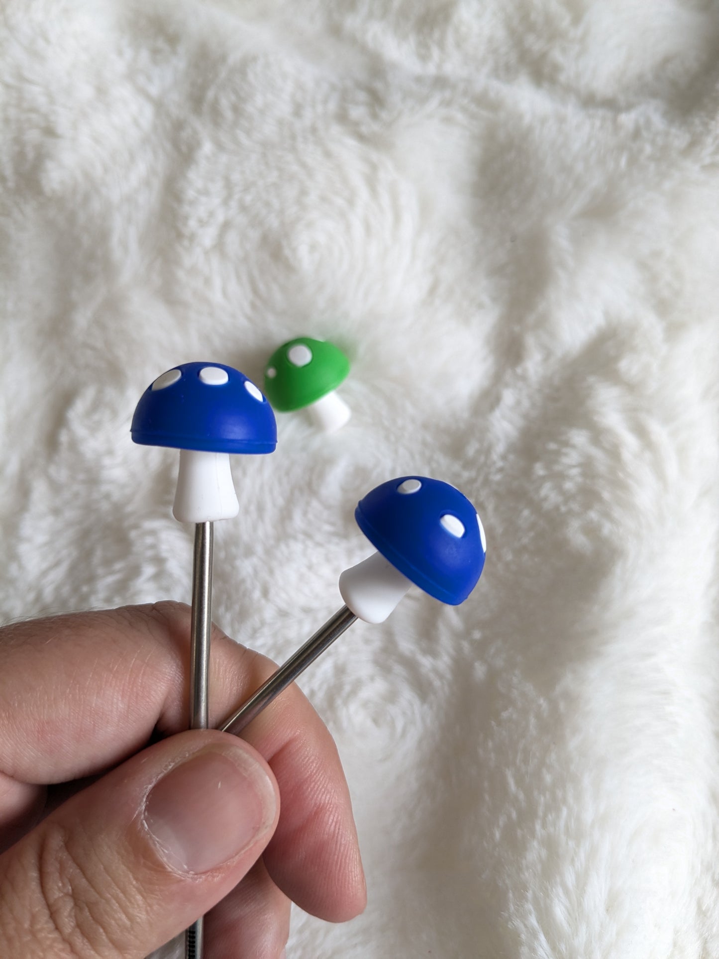 Bouchons d'aiguilles / protège pointes pour aiguilles à tricoter Champignons à partir de 2mm