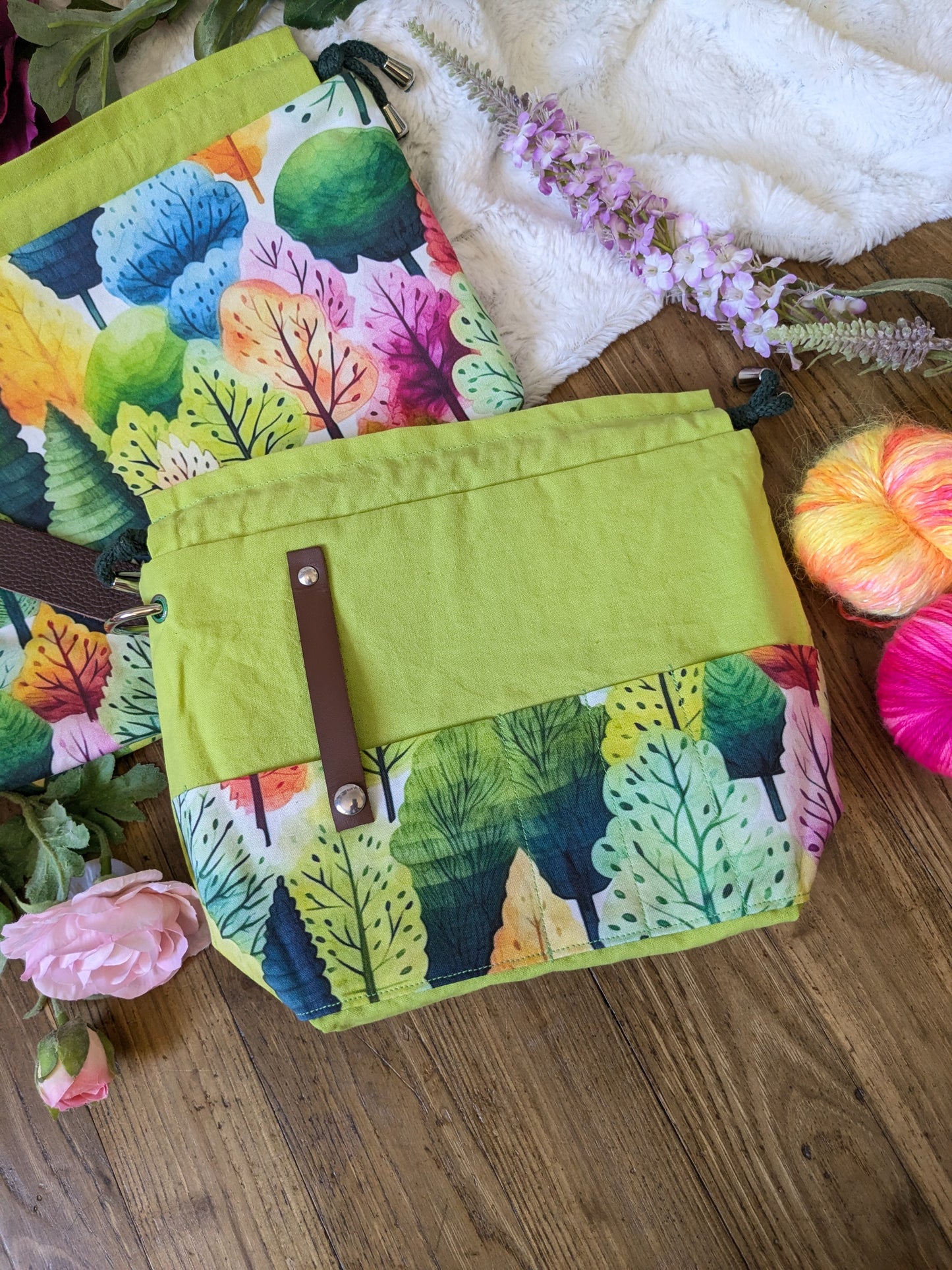 Sac à projet "Forêt au printemps"