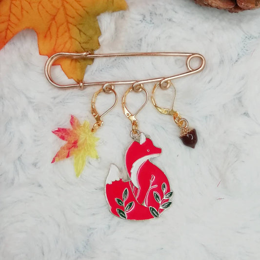 Stitch marker for crochet / stitch marker "Autumn Fox"