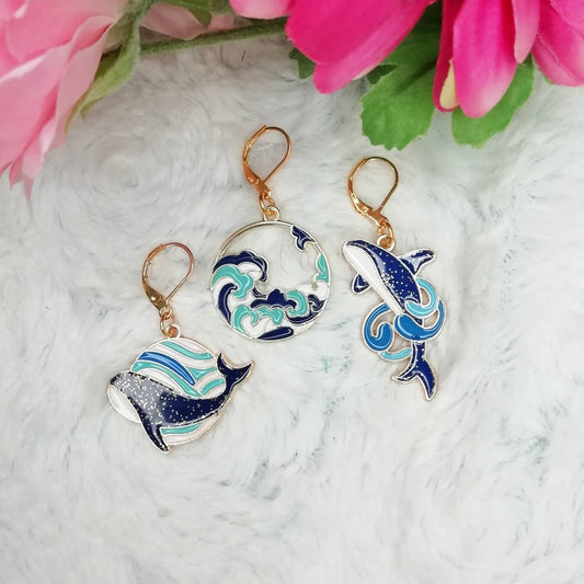 Stitch marker / stitch marker "Whale song"