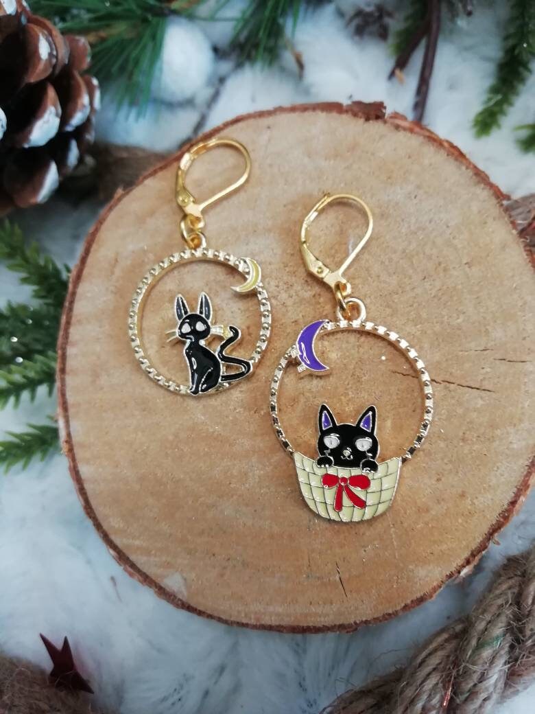 Stitch marker / stitch marker "Black Cat"