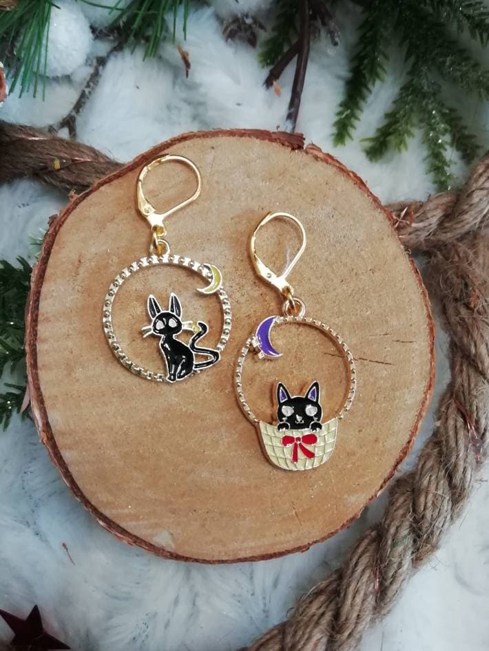 Stitch marker / stitch marker "Black Cat"