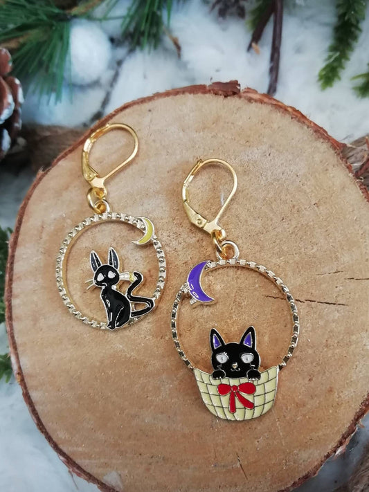 Stitch marker / stitch marker "Black Cat"