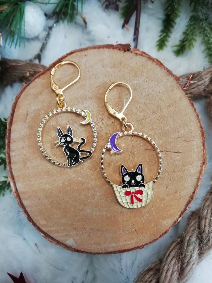 Stitch marker / stitch marker "Black Cat"