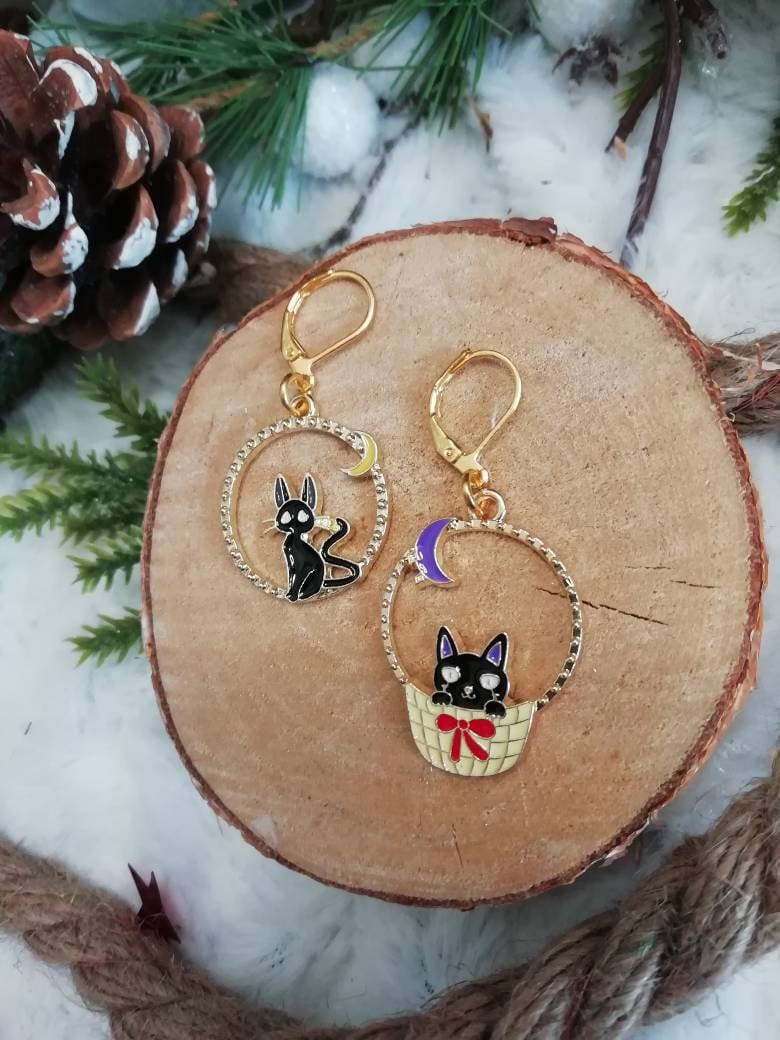 Stitch marker / stitch marker "Black Cat"