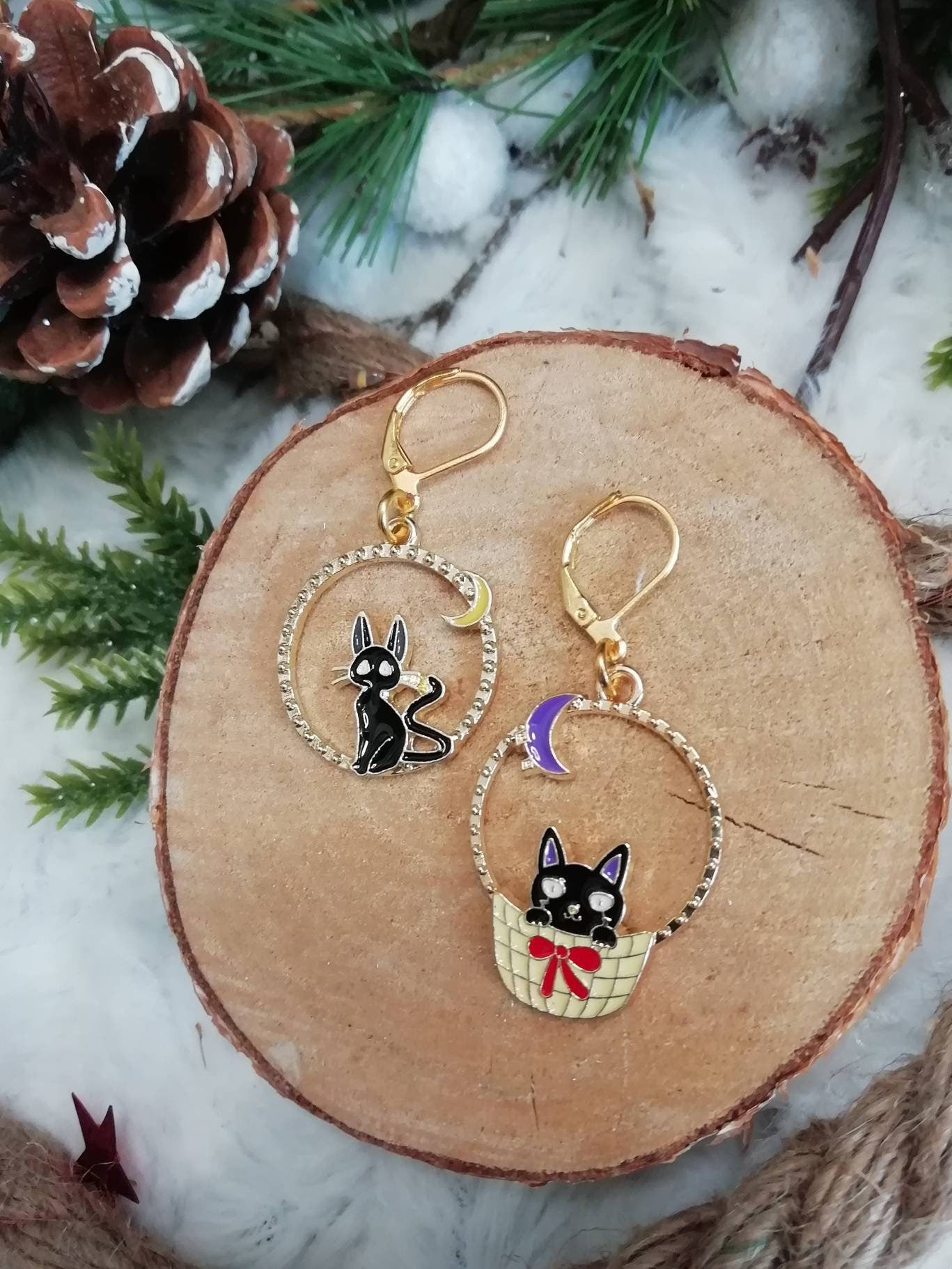 Stitch marker / stitch marker "Black Cat"