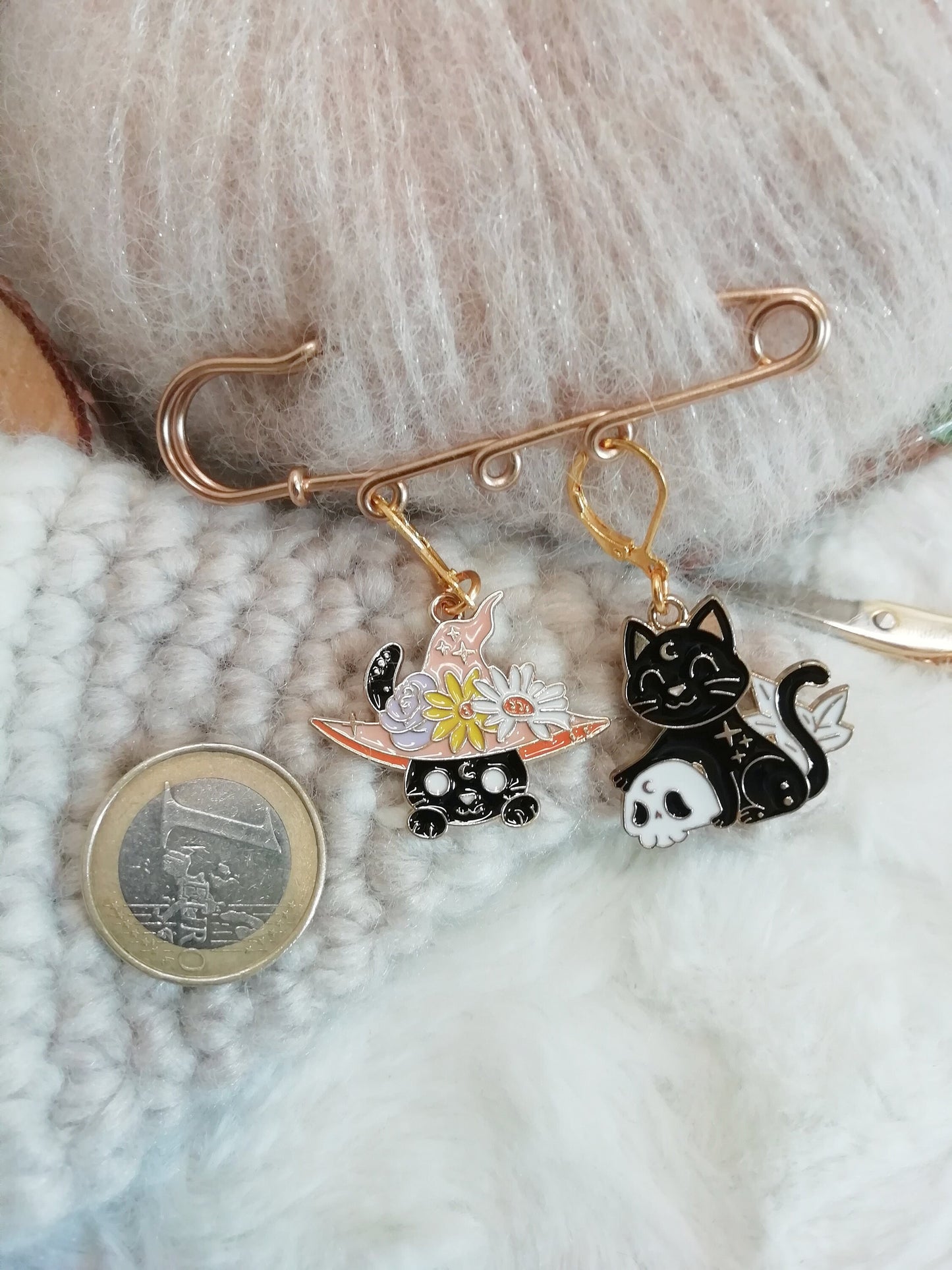 Stitch marker / stitch marker Wizard cat