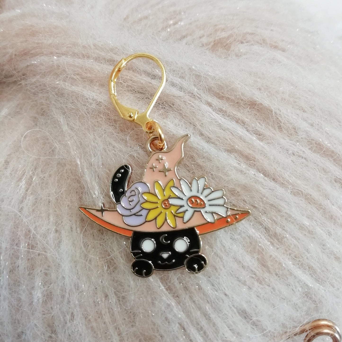 Stitch marker / stitch marker Wizard cat