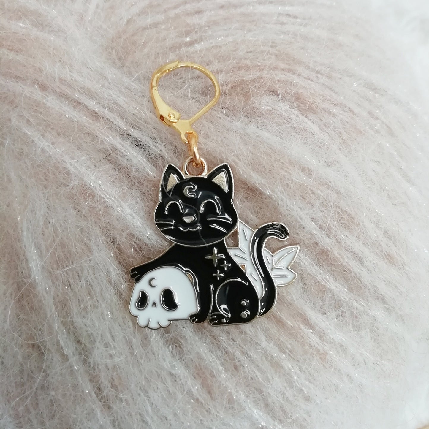 Stitch marker / stitch marker Wizard cat