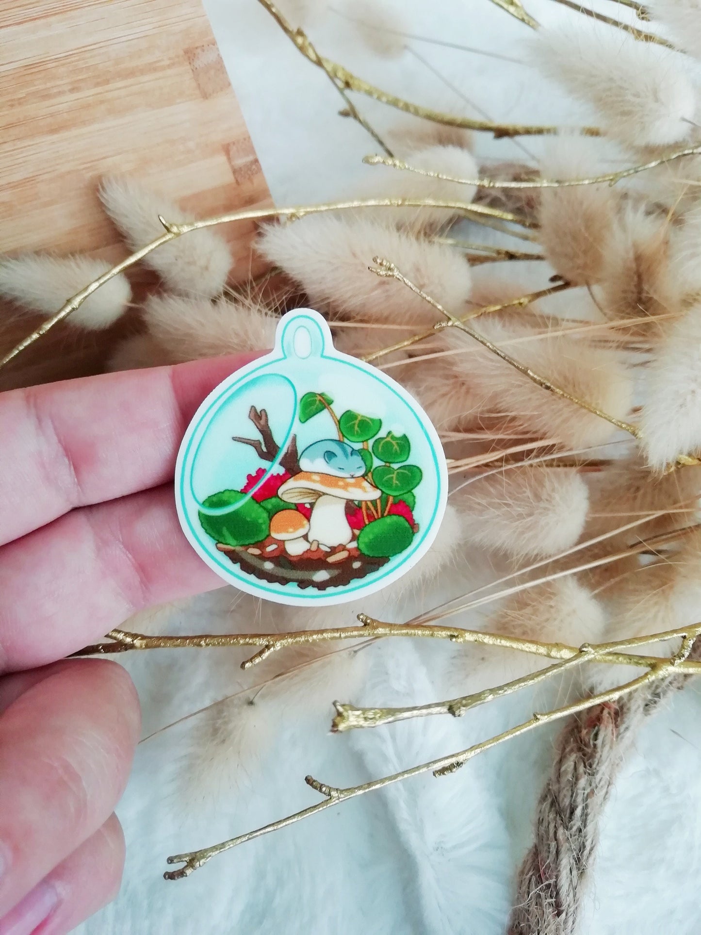 Porte aiguille aimanté / needle minder "Theiere sakura", "Citrouille romance" ou "Terrarium d'automne"